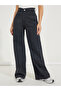 Basic High Rise Full Length Wide Leg Jeans - 2