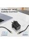 Dual Port Wall Charger, 25W PD, 18W QC 3.0, 60W USB-C Cable, Adaptive Charging - 2