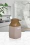 Wooden Patterned Mink Striped Square Liquid Soap Dispenser