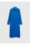 Tie-detail lyocell shirt dress