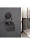 Magic Fix Magic Adhesive Black Covered Toilet Paper Holder - 4