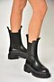 T 652449009   Women's Black Thick Soled Boots - 3