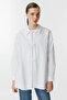 White Shirt with Front String Tie Detail - 2