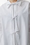 White Shirt with Front String Tie Detail - 6