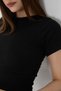 Women's 2-Piece Short Sleeve Ribbed Crew Neck Cotton Knitted Camisole Crop T-Shirt Blouse - 7