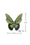 So Much Women's New Season Large Acetate Elegant Butterfly Green Peg Buckle - 4
