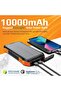 Solar Power Bank 10000mAh, IP65, 10W Qi, 20W USB-C, QC 3.0, 300lm LED Light - 2