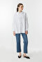 White Shirt with Front String Tie Detail