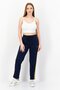 Women Drawstring Embroidered Logo Sweatpants, Navy - 4