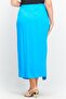 Women Solid Maxi Skirt, Blue - 3