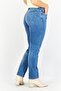 Women Straight Fit Washed Stretchable Jeans, Blue - 4