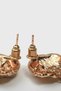 Aphrodite Gold Silver Detailed Chain Dangle Earrings - 6