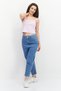 Women Round Neck Sleeveless Embroidered Tank Top, Pink - 4