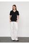 100% Cotton Interlock Fabric Regular Fit V-Neck Women's T-shirt