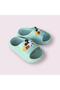 Child Pastel Green Mikimouse Printed Slide Beach Pool Casual Slippers - 2