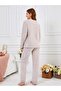 Raporlu Welsoft Bow Detailed Women's Pajama Set Vg059 - 4