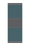 Nora Pattern Double-Sided Shawl Dark Gray-Emerald - 6