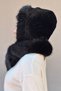 Faux Fur Ultra Premium Soft Touch Neck Collar Detailed Balaclava / Scarf Detailed Beanie - 4