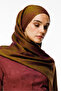 Mayra Pattern Double Sided Shawl Oil Green-Plum