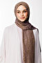 Henna Pattern Double Sided Shawl Dark Khaki-Dark Rose
