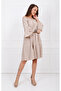 Long Sleeve Madonna Collar Dress| Elb32691 K.mink - 5