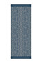 Lavin Pattern Double Sided Shawl Petrol Blue-Beige - 4