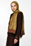 Sahra Pattern Double-Sided Shawl Bitter Brown-Mustard