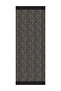 Velora Pattern Double-Sided Shawl Black-Beige - 6