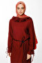 Sahara Pattern Double Sided Shawl Mink-Red - 6