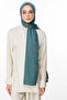 Riad Pattern Double-Sided Shawl Dark Grey-Emerald
