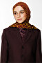 Marrakech Pattern Double-Sided Shawl Plum-Yellow