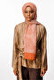 Mayra Pattern Double Sided Shawl Mink-Cinnamon - 6