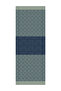 Nora Pattern Double Sided Shawl Navy Blue-Water Green - 5