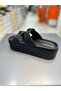 Double-Sole High Heel Women's Double Buckled Casual Slippers - 6