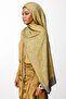 Henna Pattern Double Sided Shawl Dark Grey-Mustard