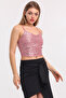 Lined Croptop Strap Bustier_bus32491 Powder