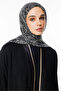 Velora Pattern Double Sided Shawl Black-Black