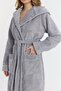 Triga Hooded Women's Bathrobe 100% Cotton - 7