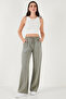Relaxed Fit High Waist Wide Leg Pants Pants 668Yp5040 - 4