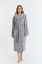 Triga Hooded Women's Bathrobe 100% Cotton - 5