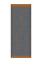 Mayra Pattern Double Sided Shawl Petrol Blue-Orange - 5