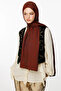 Riad Pattern Double-Sided Shawl Bitter Coffee-Brown