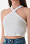 Basic Cross Strap Blouse - 7