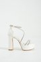 Luiza White Platform Bridal Shoes