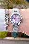 Silver Pink Color Women's Wristwatch - 2