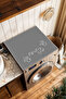 Anti-Slip Base Washing Machine Cover Modern Useful Washable Mat - 4