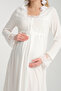 Venera Baby Effortt Lace-Detail Elegant Pajama Set 2-Piece Postpartum Set - 8