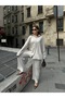 Women's Loose Linen Double Suit - 5