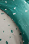 Marty 100% Cotton Baby Duvet Cover Set Green - 6