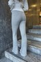 Gray Flared Leg Trousers - 5